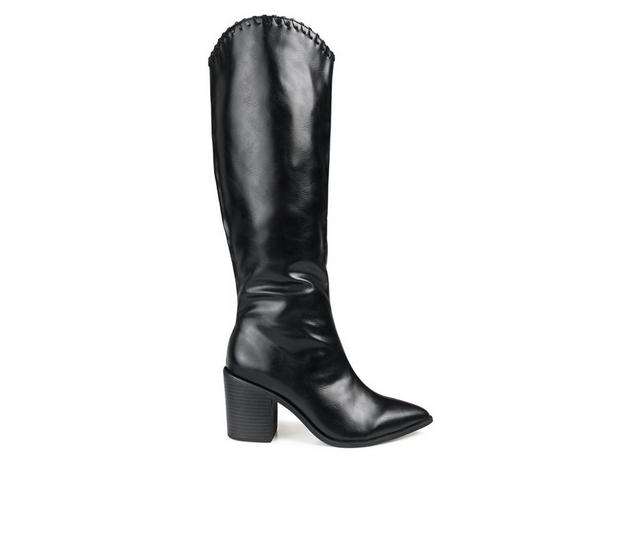 Women's Journee Collection Daria Knee High Boots in Black color