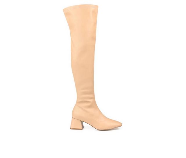 Women's Journee Collection Melika Over-The-Knee Boots in Tan color