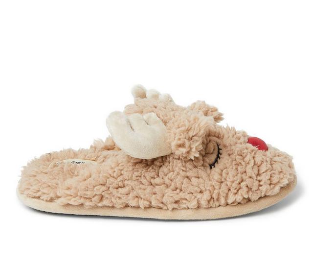 Dearfoams Shay Holiday Scuff Slippers in Lattee color