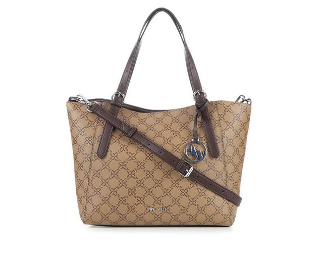 Nine West Kylee Tote Handbag in Mocho Logo color