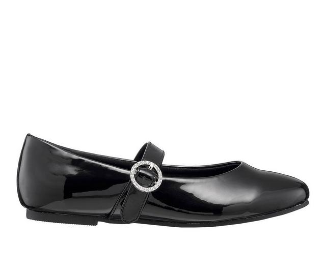 Girls' Jessica Simpson Little Kid & Big Kid Amy Buckle Flats in Black color