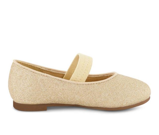 Girls' Jessica Simpson Toddler Amy Strap Flats in Gold color