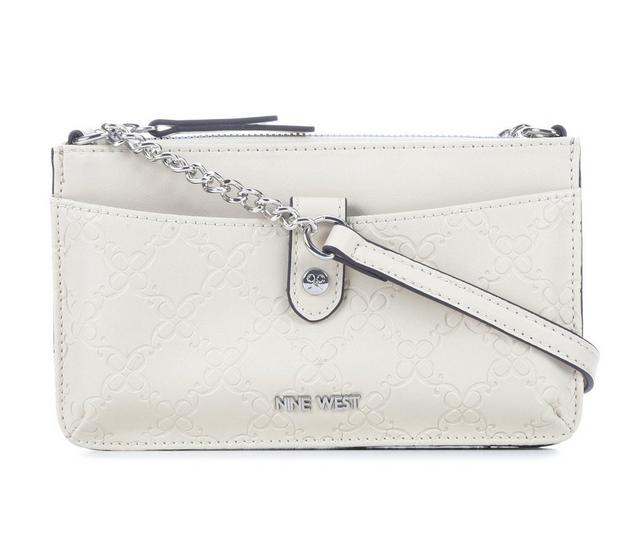 Nine West Tech Crossbody Handbag in Cream color