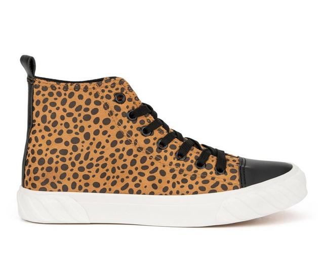 Women's Olivia Miller Ivy High-Top Sneakers in Leopard color