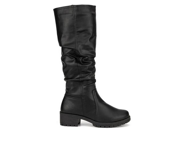 Women's Olivia Miller Amber Knee High Boots in Black color