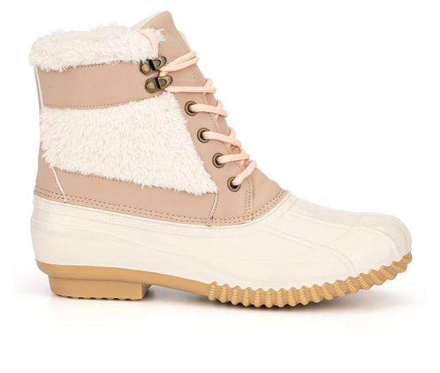 Women's Olivia Miller Jasmine Duck Boots in Natural color