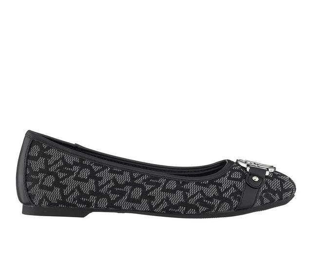 Girls' DKNY Little Kid & Big Kid Naomi Jacquard Flats in Black color