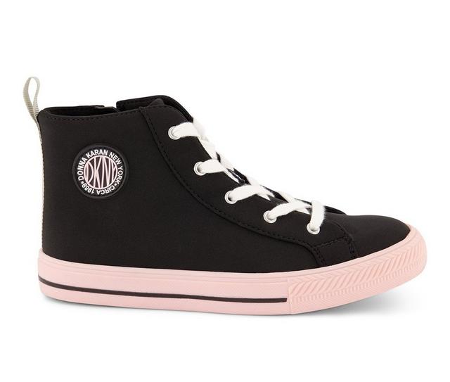 Girls' DKNY Little Kid & Big Kid Hannah High-Top Sneakers in Black color