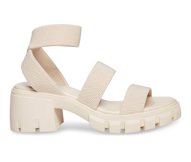 Women's Madden Girl Haley Lugged Sandals in Bone color