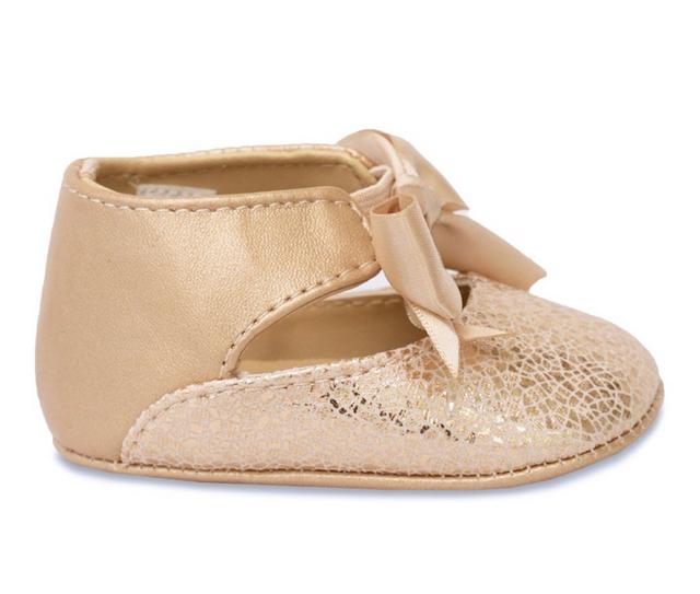 Girls' Baby Deer Infant Chloe Crib Shoes in Rose Gold color