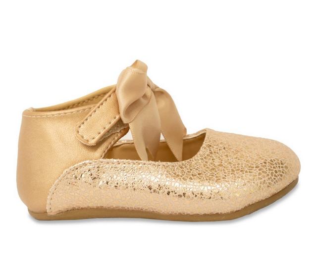 Girls' Baby Deer Infant & Toddler & Little Kid Flats in Rose Gold color