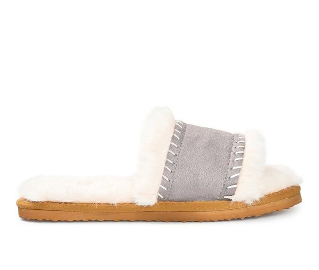 Journee Collection Mardie Slippers in Grey color