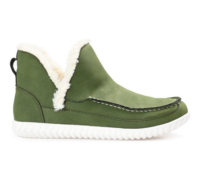 Women's Journee Collection Capreece Moccasins in Green color