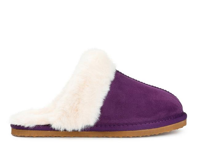 Journee Collection Delanee Slippers in Purple color
