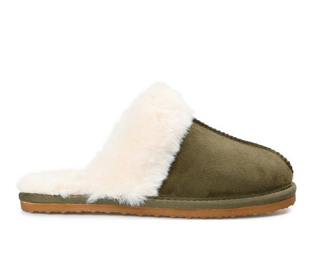 Journee Collection Delanee Slippers in Green color
