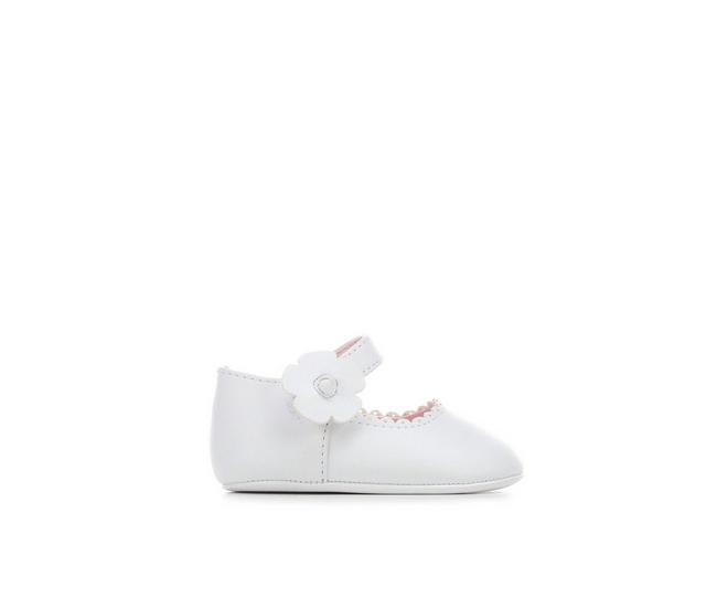 Girls' Natural Steps Infant & Toddler Dinah Crib Shoes in White color