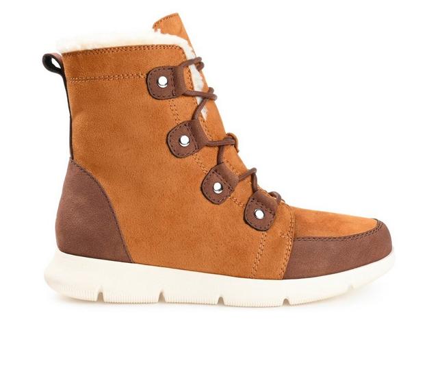 Women's Journee Collection Laynee Booties in Camel color