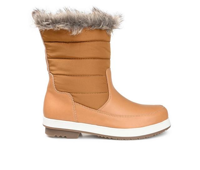 Women's Journee Collection Marie Winter Boots in Tan color