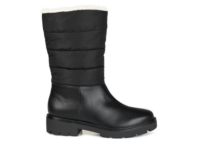 Women's Journee Collection Nadine Winter Boots in Black color