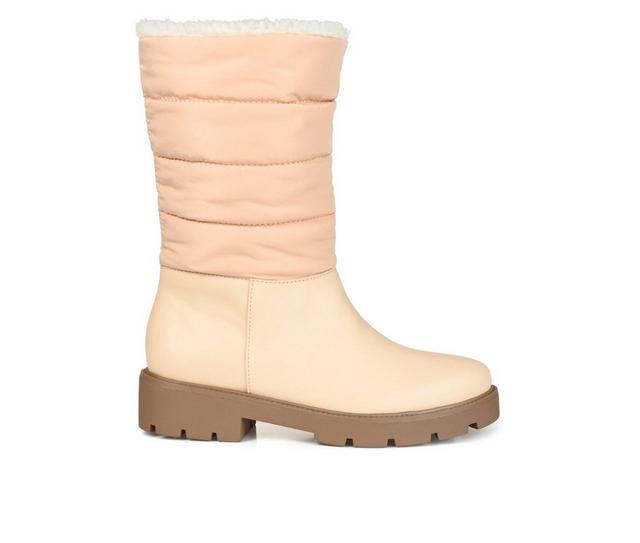 Women's Journee Collection Nadine Winter Boots in Tan color