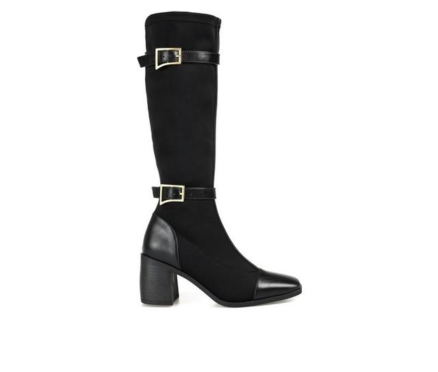 Women's Journee Collection Gaibree Wide Calf Knee High Boots in Black color