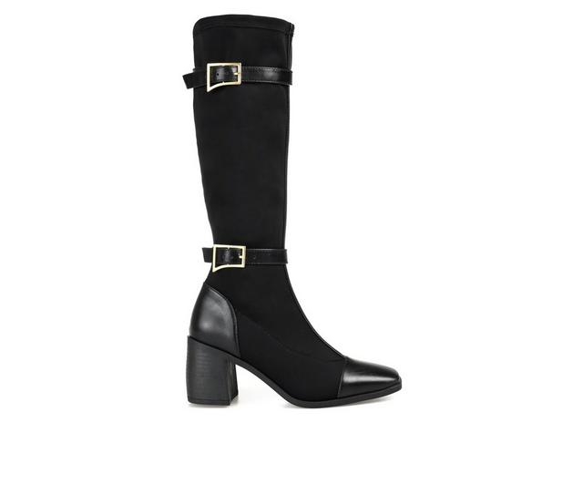 Women's Journee Collection Gaibree Extra Wide Calf Knee High Boots in Black color