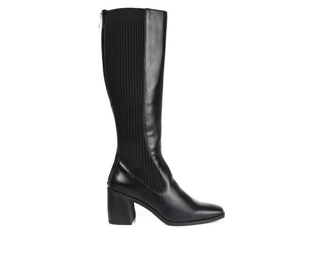 Women's Journee Collection Winny Wide Calf Knee High Boots in Black color