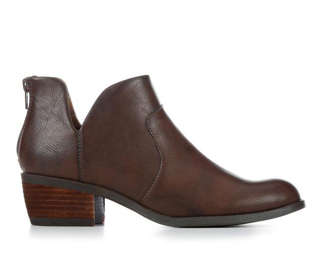 Women's BOC Lucy Booties in Dark Brown color