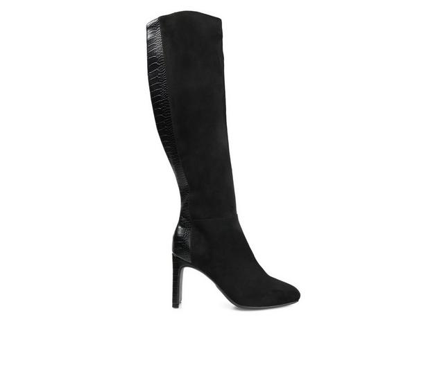 Women's Journee Collection Elisabeth Extra Wide Calf Knee High Boots in Black color