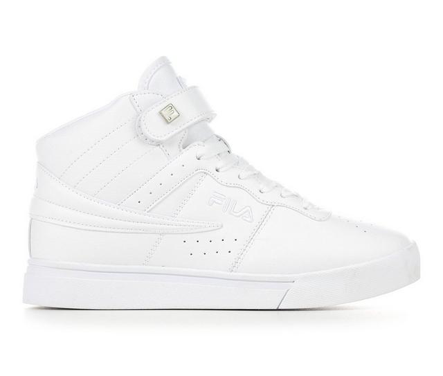 Women's Fila Vulc 13 Mid-Top Sneakers in White/White color