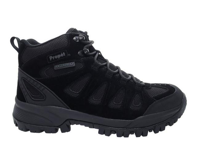 Men's Propet Ridge Walker Hiking Boots in All Black color