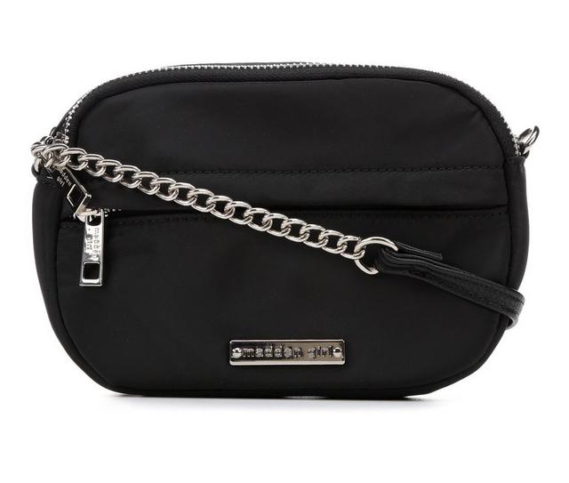Madden Girl Nylon Camera Crossbody Handbag in Black color