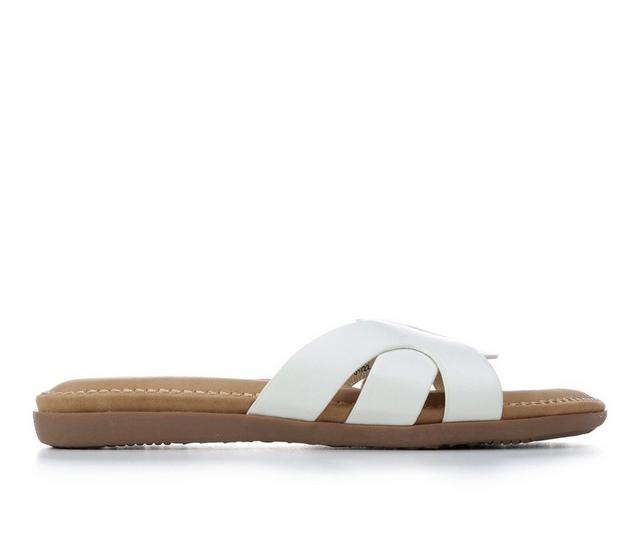 Women's Cliffs by White Mountain Fortunate Sandals in White color