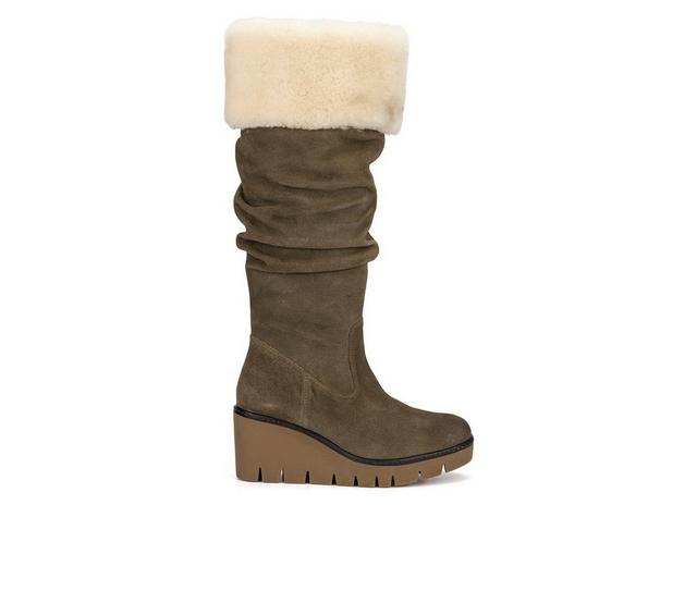 Women's Vintage Foundry Co Arabella Knee High Boots in Olive color