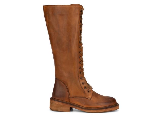 Women's Vintage Foundry Co Sadelle Knee High Boots in Tan color