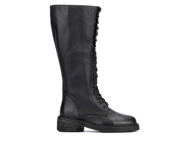 Women's Vintage Foundry Co Sadelle Knee High Boots in Black color