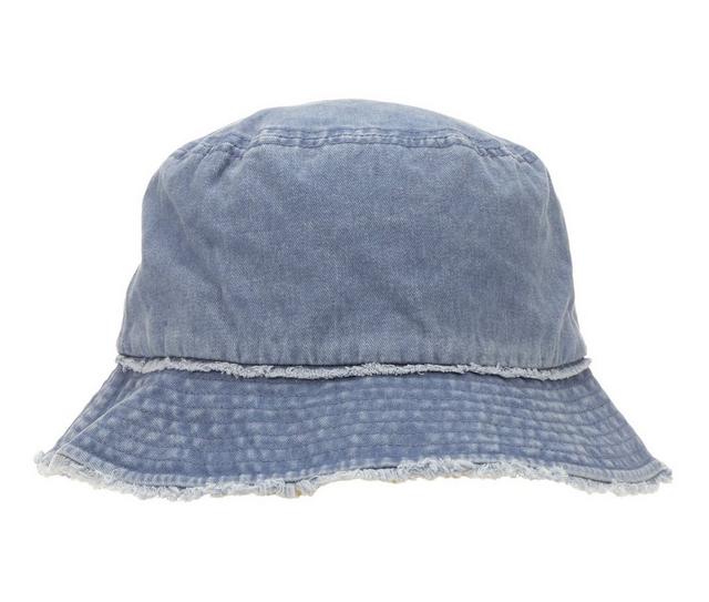 David and Young Plain Bucket Hat in Denim color
