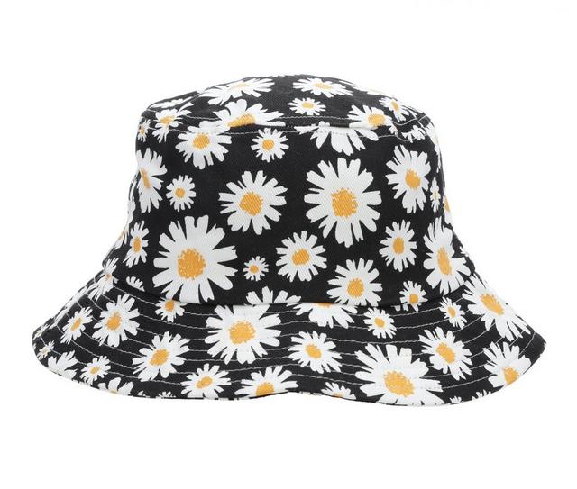 David and Young Daisy Bucket Hat in Black/White color