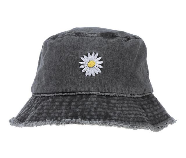 David and Young Daisy Bucket Hat in Black color