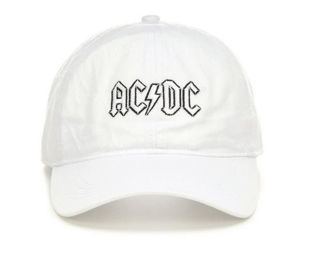 David and Young AC/DC Embroidered Cap in White color