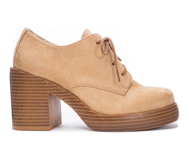 Women's Dirty Laundry Gatsby Platform Oxfords in Camel color
