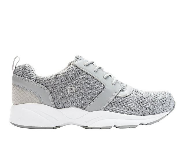 Men's Propet Stability X Walking Sneakers in Light Grey color