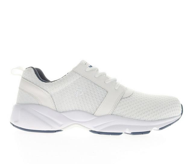 Men's Propet Stability X Walking Sneakers in White/Navy color