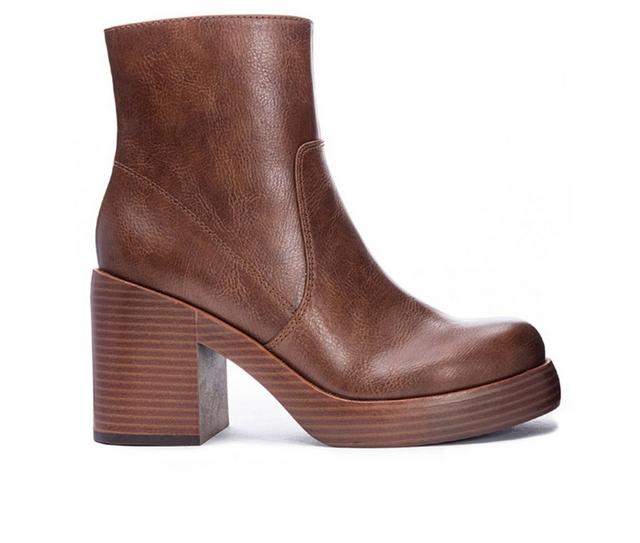 Women's Dirty Laundry Groovy Booties in Brown color