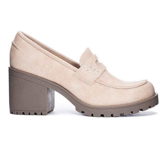 Women's Dirty Laundry Liberty Heeled Loafers in Natural color