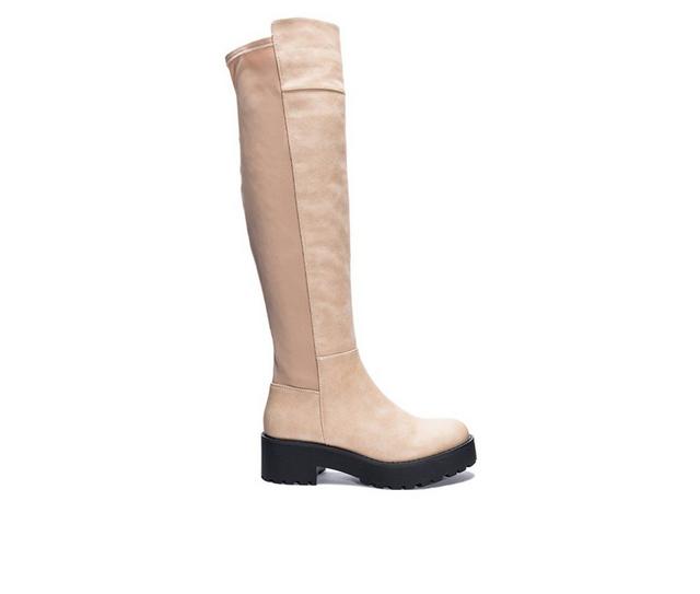 Women's Dirty Laundry Manifest Knee High Boots in Natural color