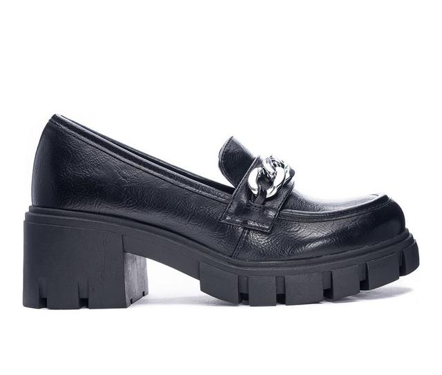 Women's Dirty Laundry Nirvana Heeled Loafers in Black color