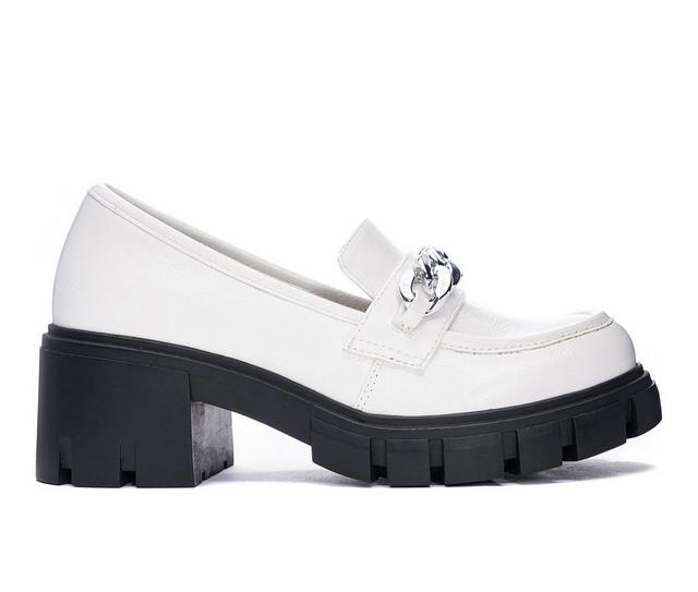 Women's Dirty Laundry Nirvana Heeled Loafers in White color