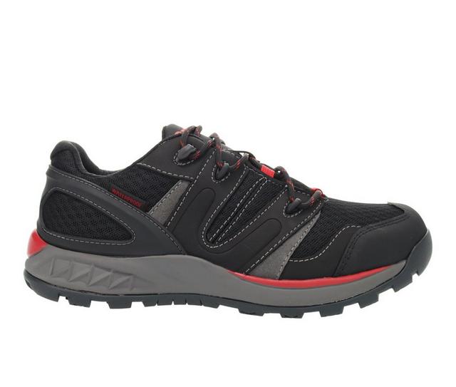 Men's Propet Vercors Walking Shoes in Black/Red color