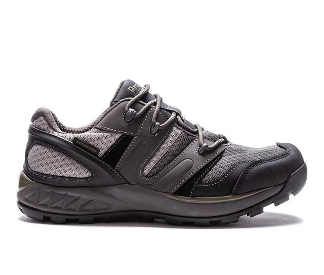 Men's Propet Vercors Walking Shoes in Grey/Olive color